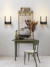 Franklite, Tudor 2Lt Wall Sconce Matt Black